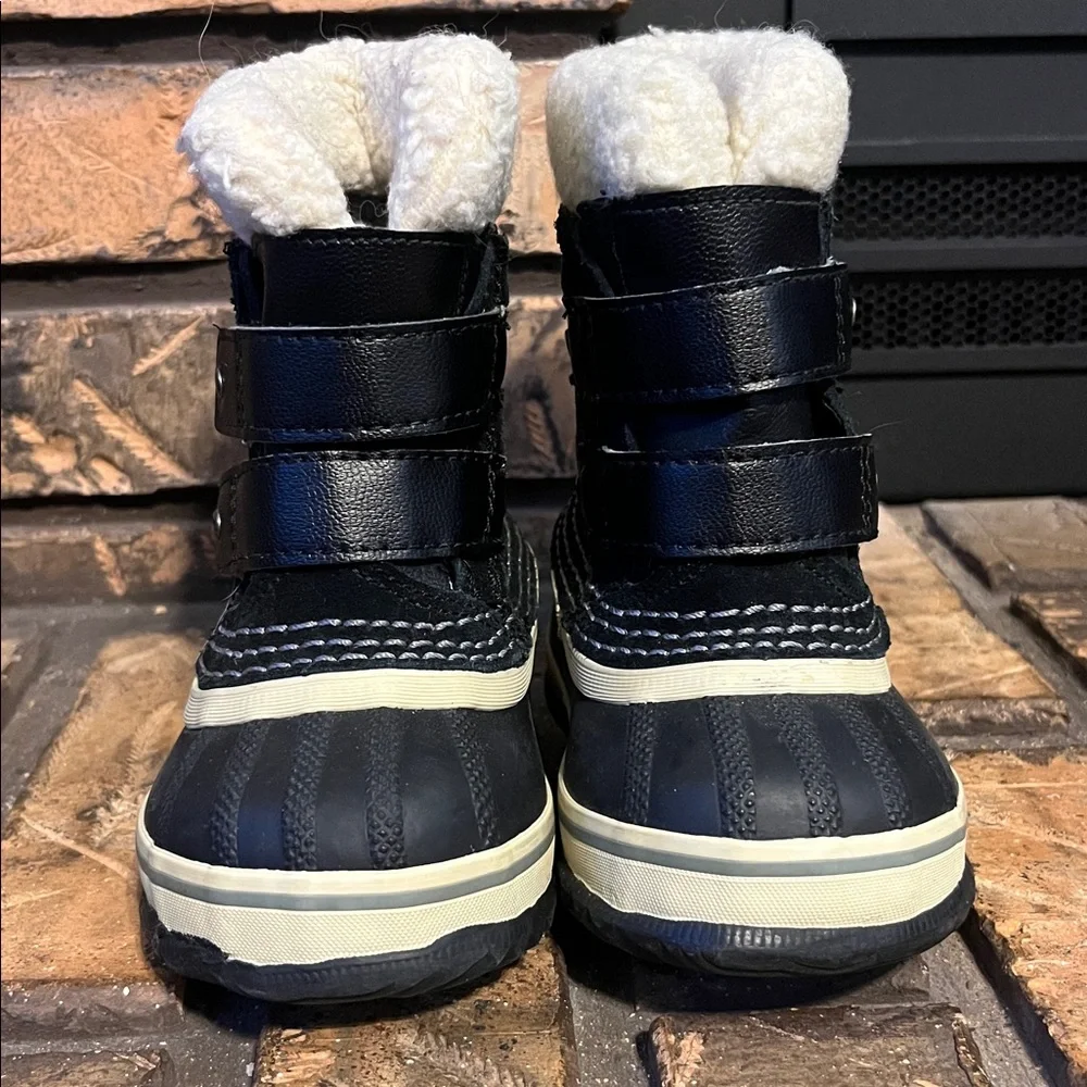 Sorel Toddler Black 1964 PAC Strap Winter Boots Size 4‎